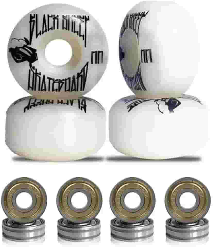 Roda para Skate Black Sheep 51mm Branca Dureza 90a com Rolamentos ABEC-5
