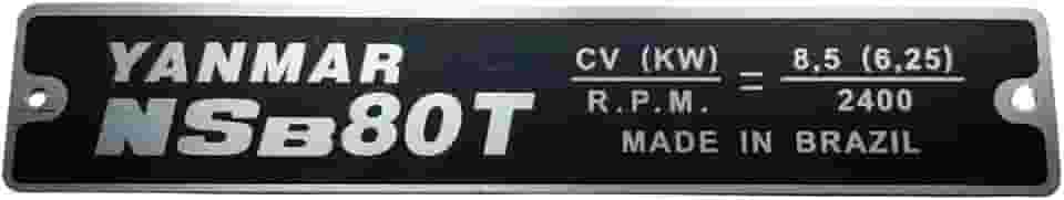 Marca Motor Yanmar NSB80T Microtrator Yanmar TC8