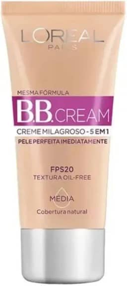 BB Cream Dermo Expertise Base Média 30ml, L'Oréal Paris, Médio, 30Ml