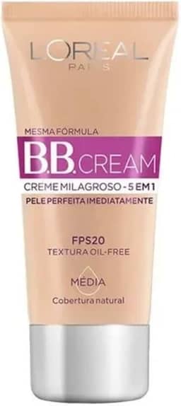 BB Cream Dermo Expertise Base Média 30ml, L'Oréal Paris, Médio, 30Ml