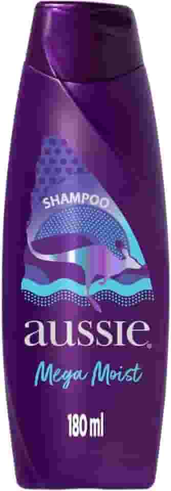 Aussie Mega Moist Óleo de Jojoba e Alga Marinha Australiana Shampoo 180 ml
