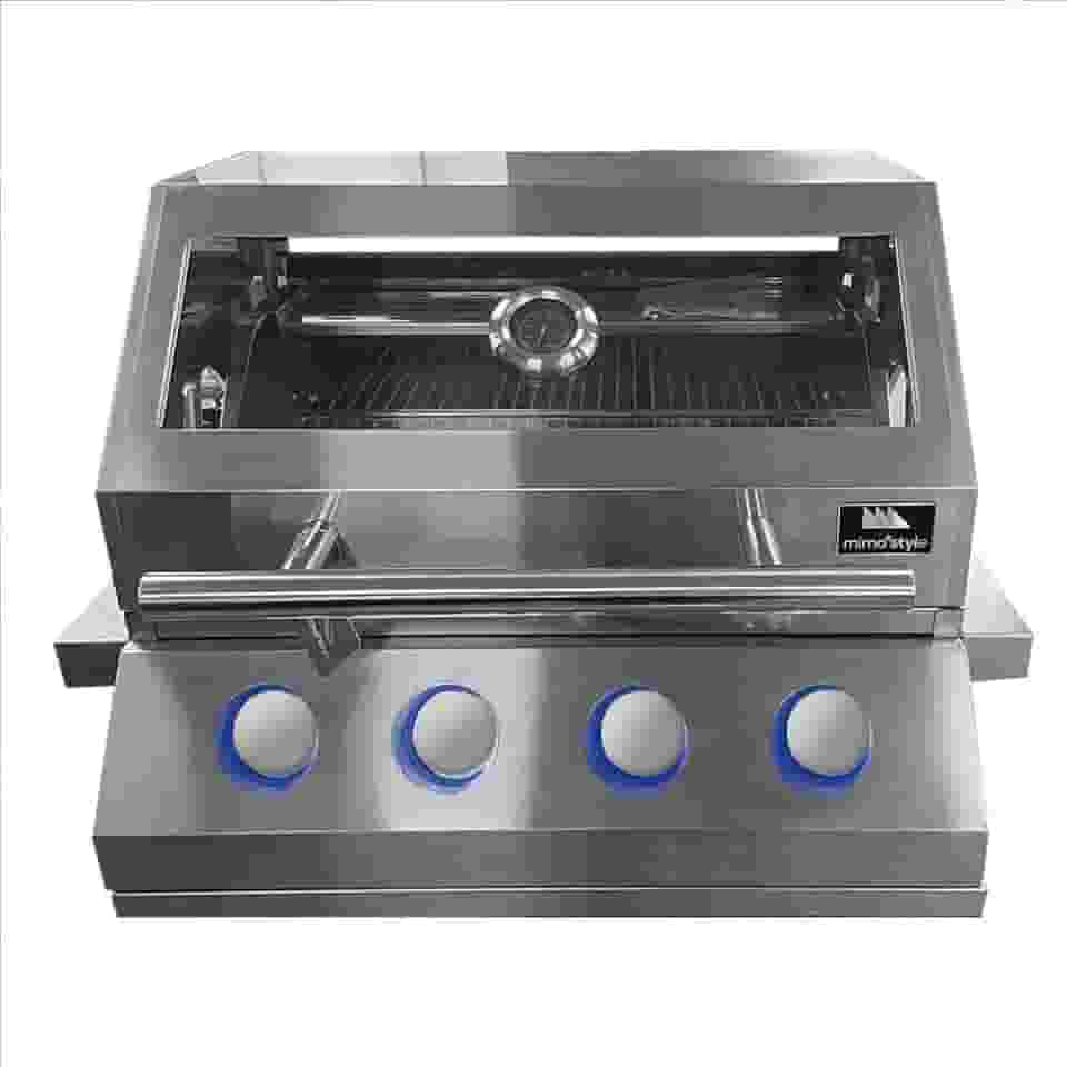 Mimo Style, Churrasqueira Inox a Gás de Embutir com 4 Queimadores