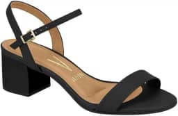 Sandália Feminina Salto Bloco Pelica Nude Vizzano 6291.900