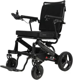 Cadeira De Rodas Motorizada Elétrica Dobravel Compacta Pop Power Lite - Preto