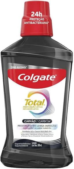Enxaguante Bucal Multibenefício Colgate Total Carvão Ativado 500ml