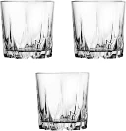 Jogo 3 Copos de Vidro para Whisky Karat Pasabahçe - 295ml
