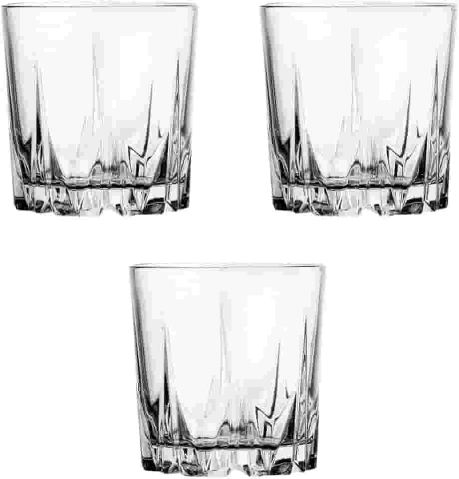 Jogo 3 Copos de Vidro para Whisky Karat Pasabahçe - 295ml