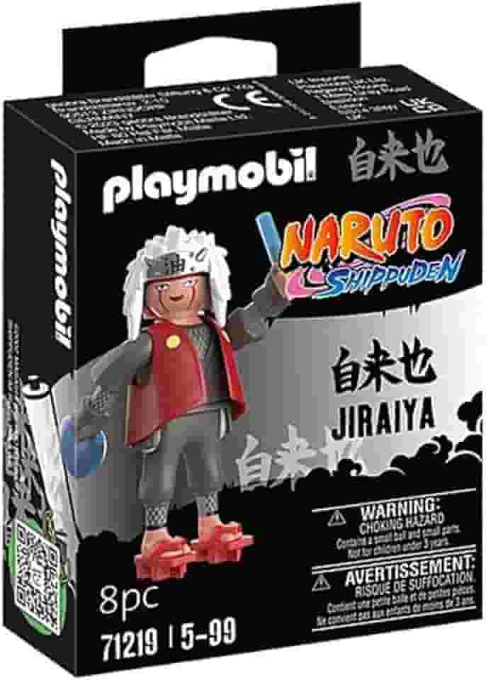SUNNY, Playmobil, Jiraiya, Naruto, Boneco e Acessórios - 8 Peças