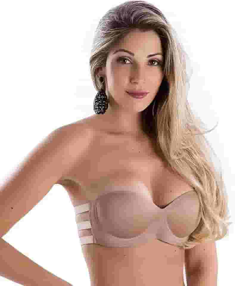 Sutiã Tomara que Caia Reforçado 3 Tiras Bojo Donna Martins