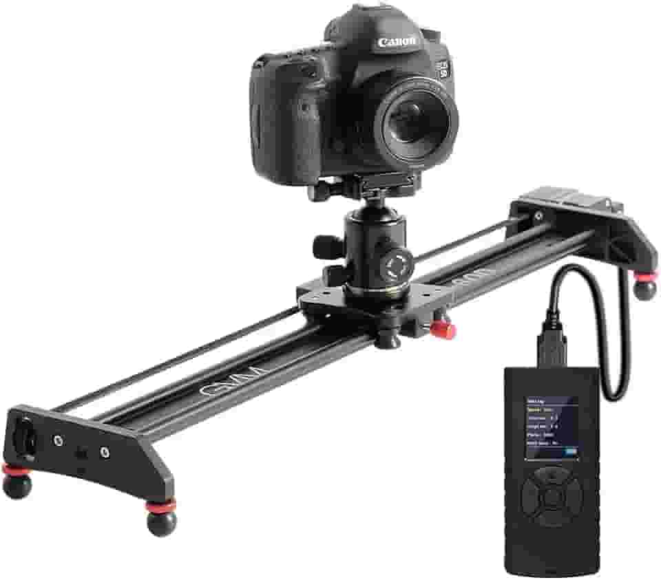 GVM Great Video Maker Câmera motorizada Slider Vídeo Trilhos Dolly com Controlador Gravação de vídeo Time-Lapse Liga de alumínio Vídeo Slider para entrevista Filme Fotografia