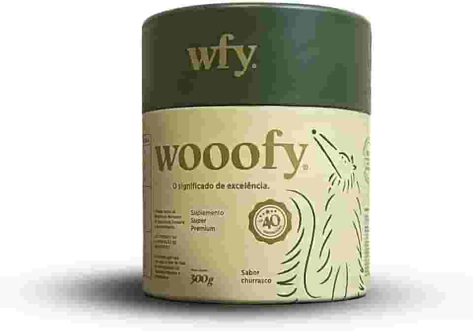 Wooofy Suplemento Premium para Cães | 300g | Mais de 45 Nutrientes, Saúde Digestiva, Imunidade, Pele e Pelos Saudáveis, Vitaminas A, complexo B, C, D e E, Cálcio, Ferro, Zinco