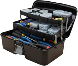 Maleta Pesca Profissional Multiuso com Bandejas Internas Articuladas – Organização Prática para Pescadores e Mecânicos