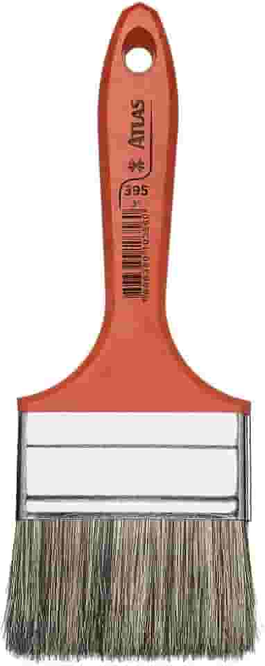 Atlas - Trincha Média de 3" com Cerdas Gris Selecionadas para Pintura de Tinta Látex e Acrílica.