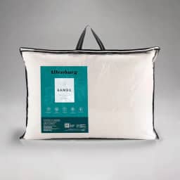 Travesseiro Bambu Fibra Altenburg - 48cm x 68cm - Branco