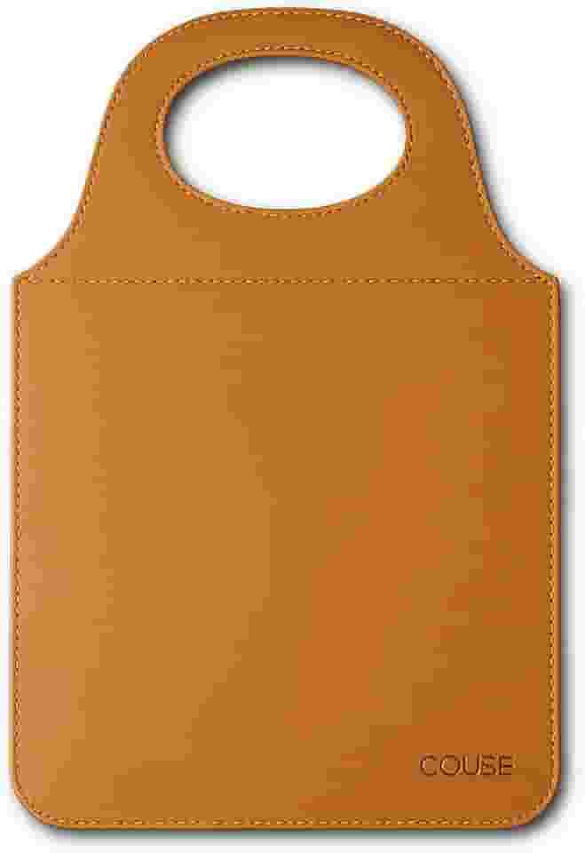 Lixeira Para Carro Couro Ecológico Porta Lixo Universal Premium Couse (Caramelo)