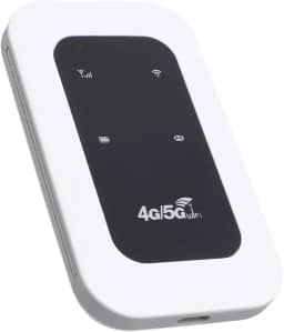 Portátil 4G/5G Wifi Hotspot Device de 300 Mbps Hotspot Móvel de Alta Velocidade para Viagens, Suporta 10 Dispositivos, Slot para Cartão SIM, Plug & Play Wi Fi Portátil Rot
