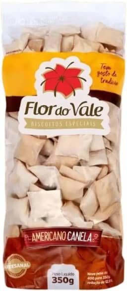 Biscoito Americano Canela Flor Do Vale 350g
