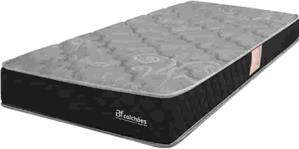 Colchão Solteiro Espuma D45 Extra Firme Certificada 78x188x17cm - BF Colchões