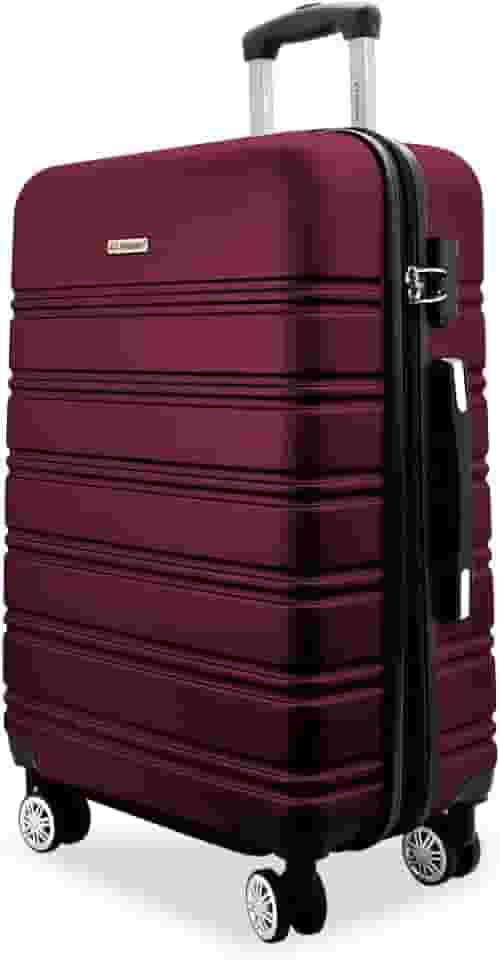 Mala De Viagem Média ANAC Rígida Para 23 kg Com Rodas 360º E Cadeado Segredo. (CEREJA EXPANSIVA A3M)