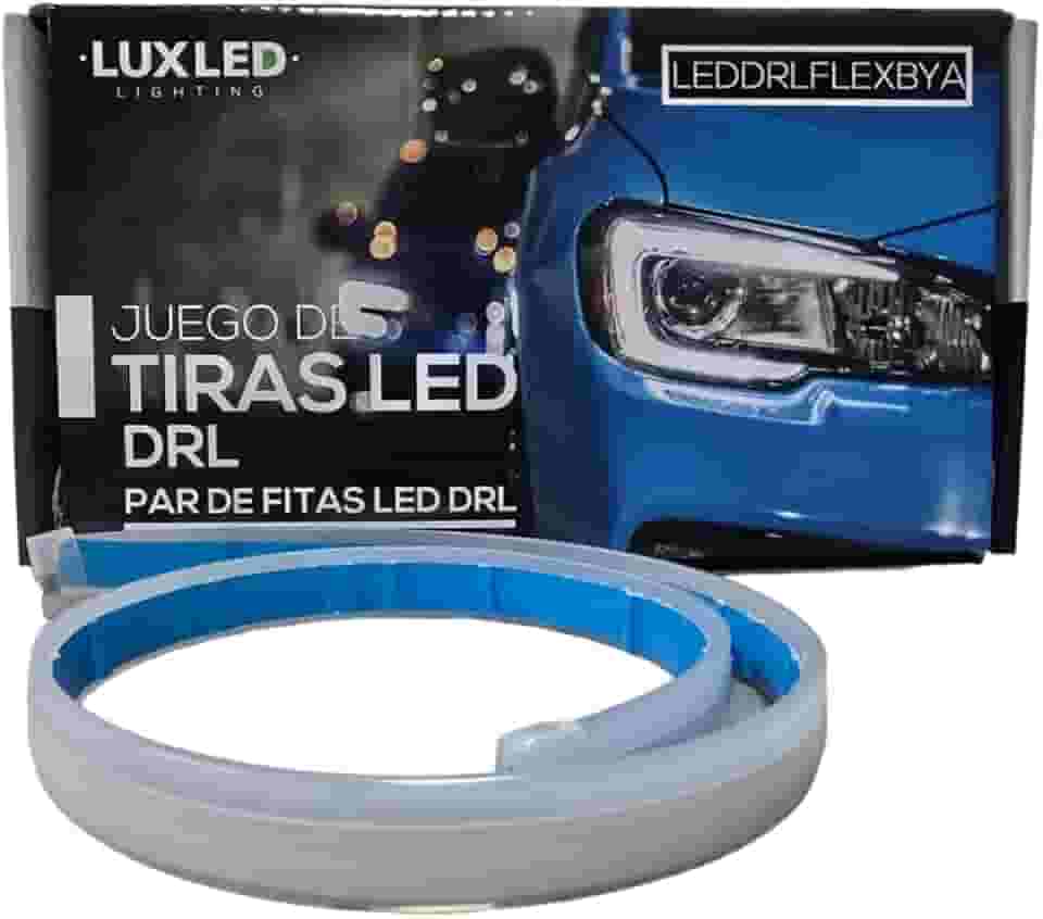 Fita LED DRL Automotiva, 60cm, Com Seta Sequencial DRL e Efeito Ghost Start