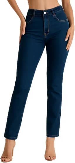 Calça Jeans Feminina Lycra Qualidade Premium Mulher Moda Confortável Casual Dia a Dia