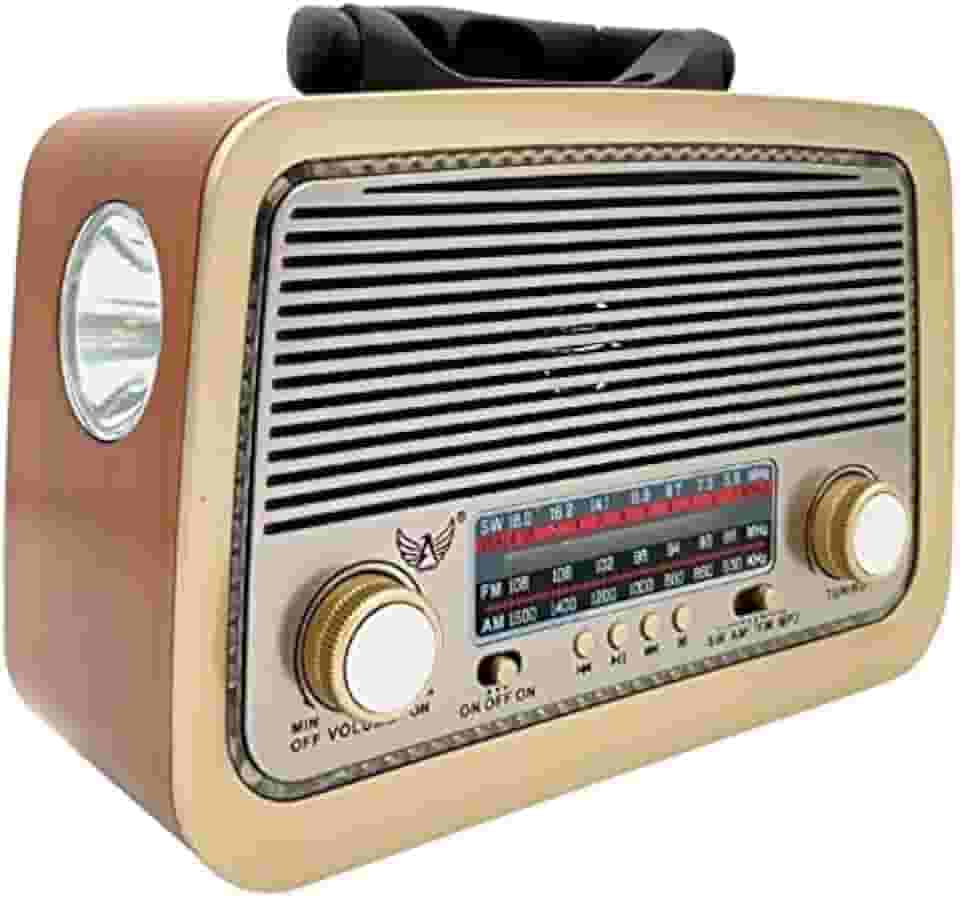 Rádio Vintage Am Fm Sw Usb Pen Drive Aux P2 Bluetooth