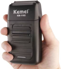 Maquina De Barbear Kemei Km 1102 Sem Fio Recarregável