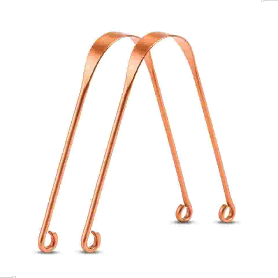 Kit 2 Raspadores de Língua - Ayurveda - 100% Cobre