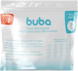 Buba Saco Esterilizador Reutilizavel Para Micro-Ondas Branco
