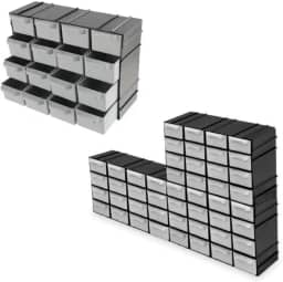 Gaveteiro Organizador de Plástico com 16 Gavetas – Modular, Resistente e Compacto para Ferramentas, Joias, Eletrônicos e Costura