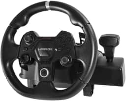 Warrior- JS090 Artaxes Volante Gamer com Force Feedback e Pedal