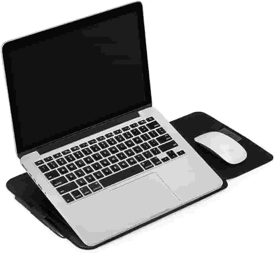 Gshield Capa Ergonômica para Notebook de até 15.6' polegadas com Mousepad Embutido e Elevação de Altura, Smart Dinamic (Preta)