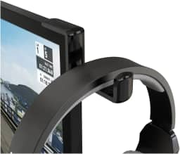 Suporte Fone Headphone Headset Canto De Tela Tv Monitor Ctd