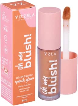 Oh my blush líquido - Vizzela Cor 02 – peach glow
