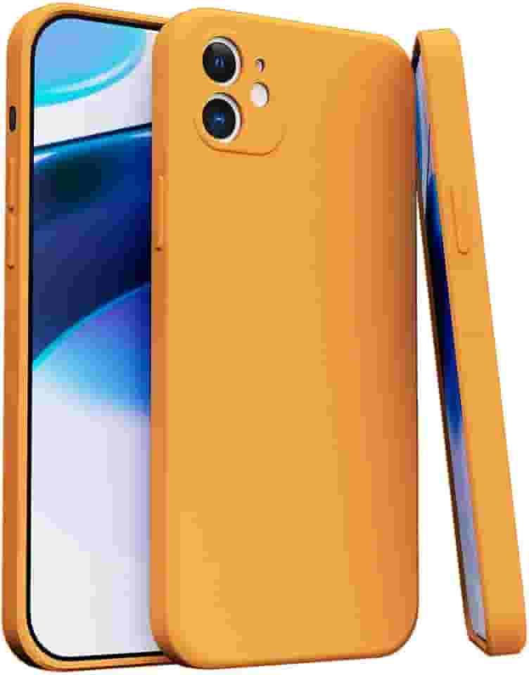 Capa Case Capinha Para iPhone 11 Silicone Aveludada Com Forro aveludado Premium (LARANJA)