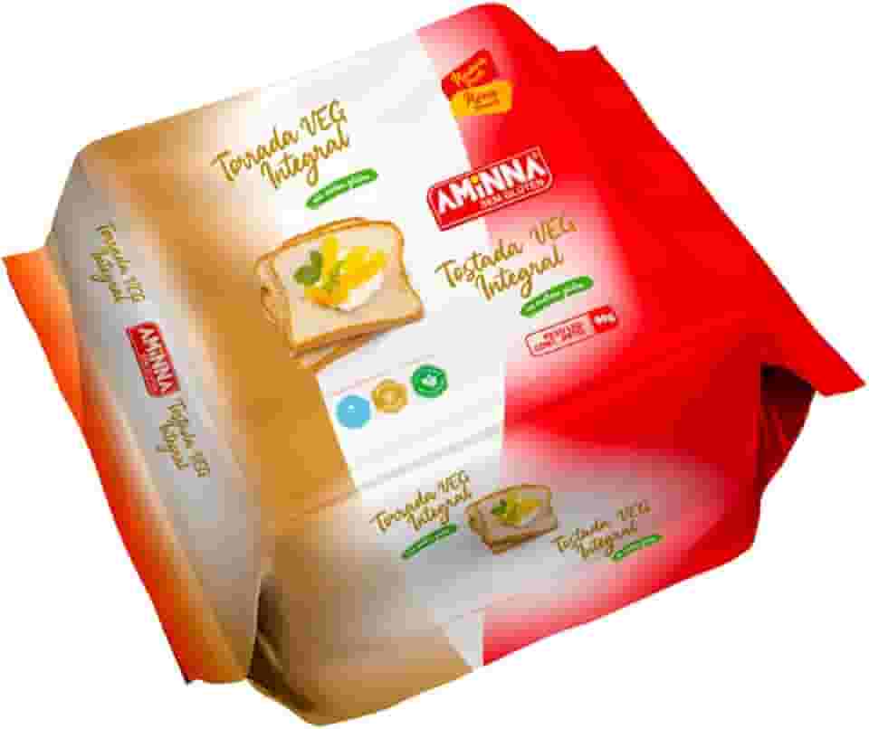 Aminna Torrada Veg Integral Sem Glúten 90G