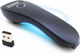 Mini Leitor Código Barras Bolso Sem Fio 1D 2D QR Code Bluetooth Cor Azul-celeste Tipo De Conector Do Cabo Usb 5v para Tablet iPhone iPad Android iOS PC POS