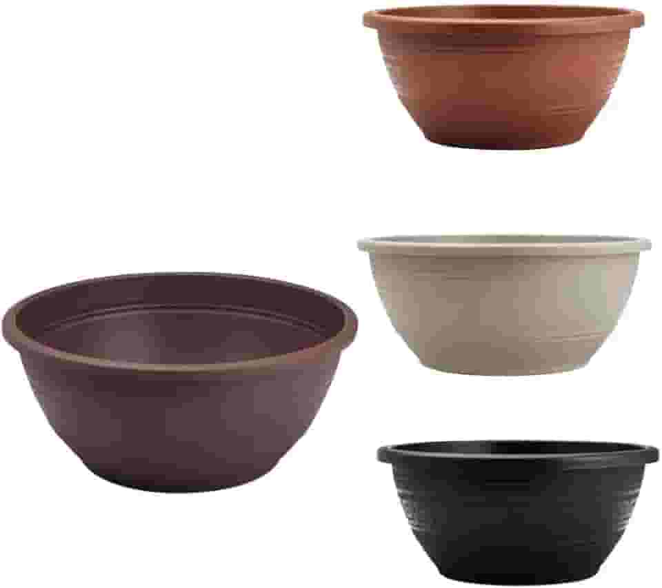 Vaso de Planta, Kit Vasos Cuia Rosa Do Deserto 6,6 Litros Vasos Redondos Cor Terracota(10 UNIDADES)