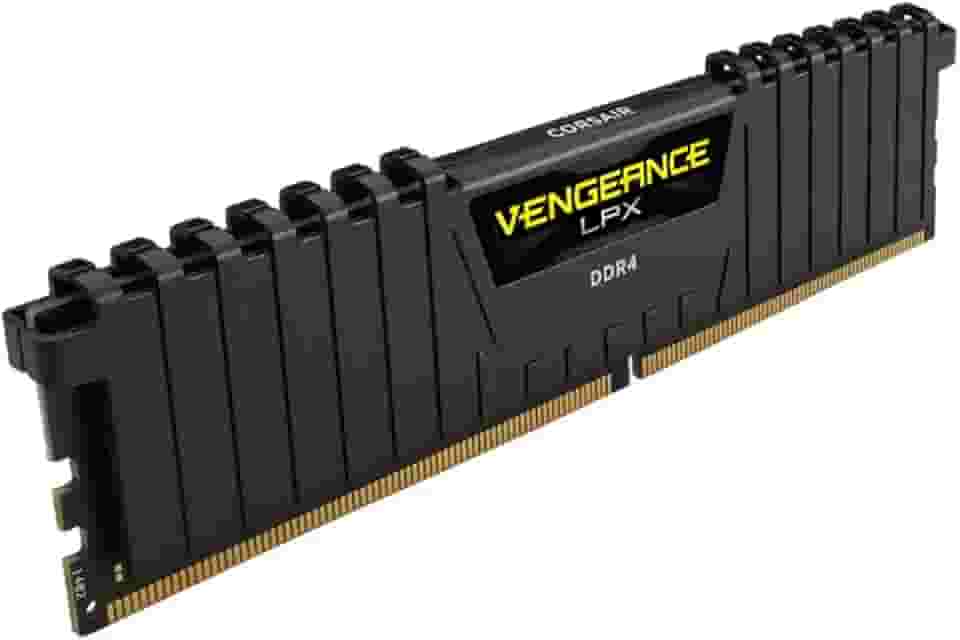 Memória DDR4 16GB PC3200 Vengeance LPX Preto CMK16GX4M1E3200C16 CORSAIR Memória CORSAIR DDR4 16GB 1X16GB PC 3200 Vengeance LPX Preto CMK16GX4M1E3200C16