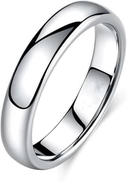 Aliança Prata Banho 925 4mm Namoro