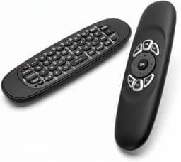 Controle Remoto Air Mouse RGB Sem Fio com Teclado, Mini Controle Universal para PC e TV, Retroiluminação RGB