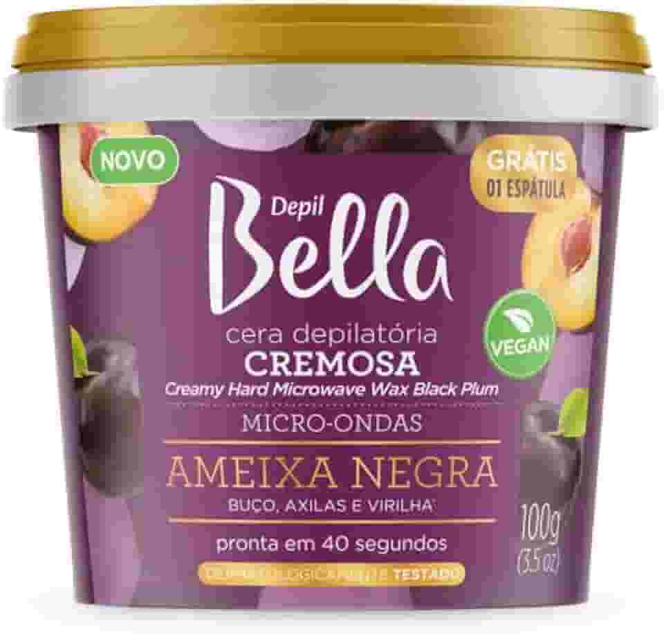Depil Bella - Cera Depilatória Cremosa para Micro-ondas Ameixa Negra Deo 100g