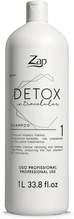 Shampoo Detox Anti Residuo Zap 1L Profissional Limpeza Profunda