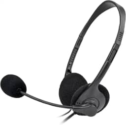 HEADSET OFFICE SLIM ESTEREO DRIVER 40 MM CABO 1,8M PRETO LETRON