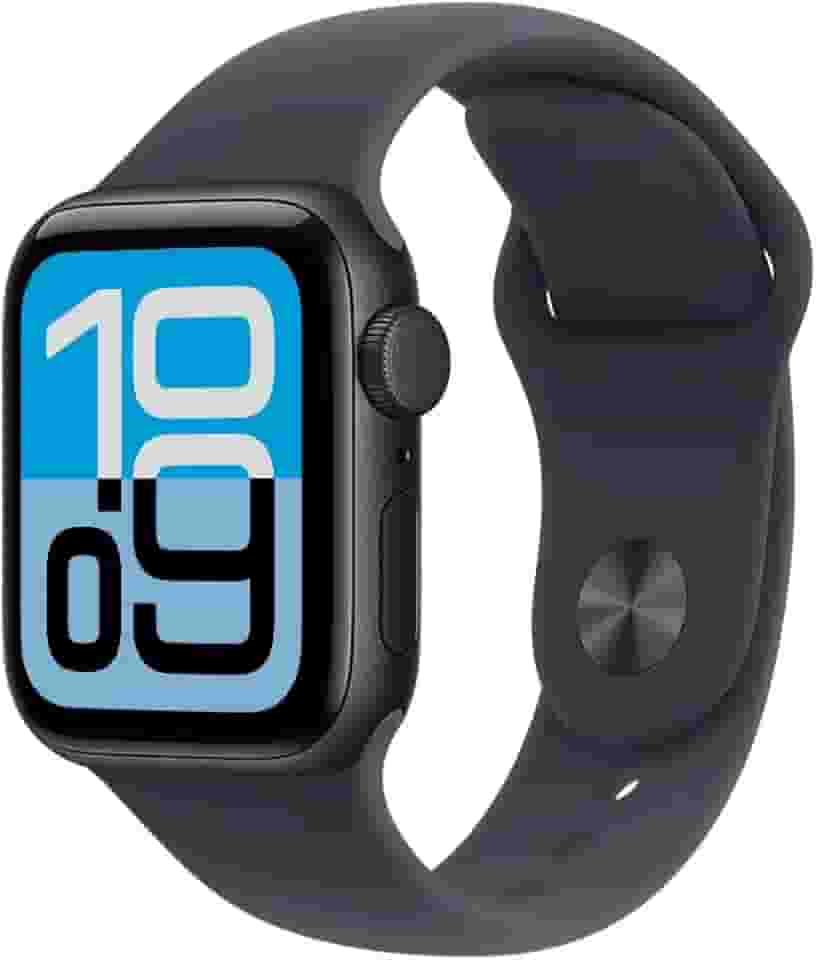 Apple Watch SE 3 GPS + Cellular, Caixa em alumínio meia‑noite de 44 mm com Bracelete desportiva meia‑noite - M/G