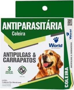 Coleira Antipulgas e Carrapatos – Proteção Antiparasitária com Conforto e Segurança Para Seu Cão | Marca – WORLD
