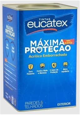 Tinta Emborrachada Máxima Proteção Sol Chuva Eucatex 18l Bco