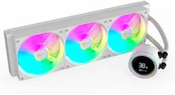 Water Cooler Gamer Kalkan Alpha 360 ARGB com display Branco KLK00049