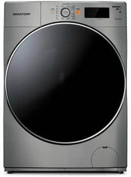 Lava e Seca Brastemp 10,1kg/6kg prata Água Quente com Ciclo Tira Manchas Pro e Ciclo 1h Pronto para Vestir - BNQ10AS 110V