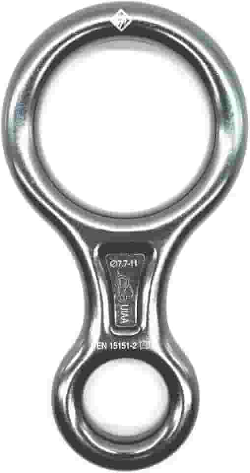 Freio oito (8) em alumínio Cinza USClimb 35KN com UIAA